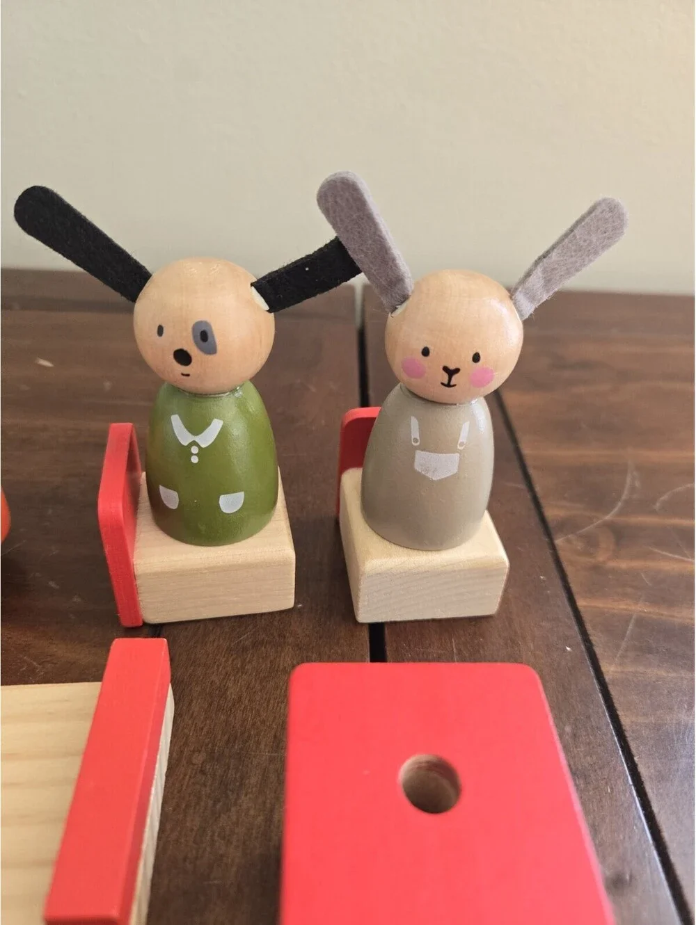 Moulin Roty La Grande Famille 4 Personaggi Wooden Toy Caravan Montessori France